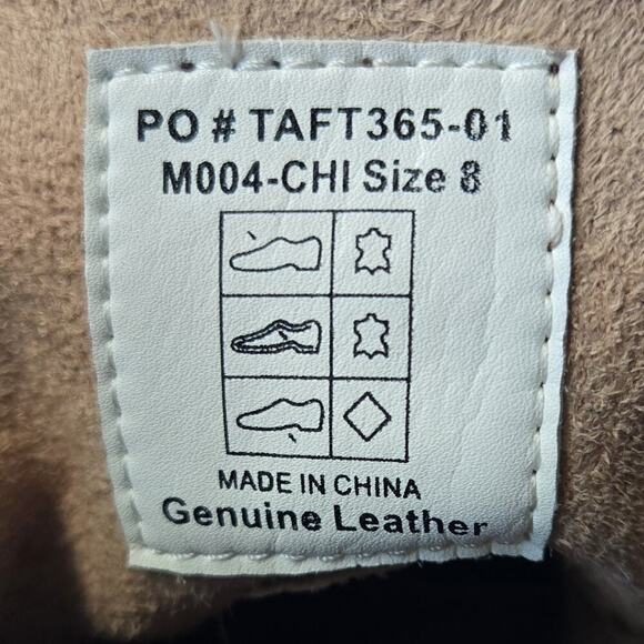 Taft 365 M004 Men's Lace Up Leather Ankle Boots Chili Brown Size 8 - Picture 8 of 8